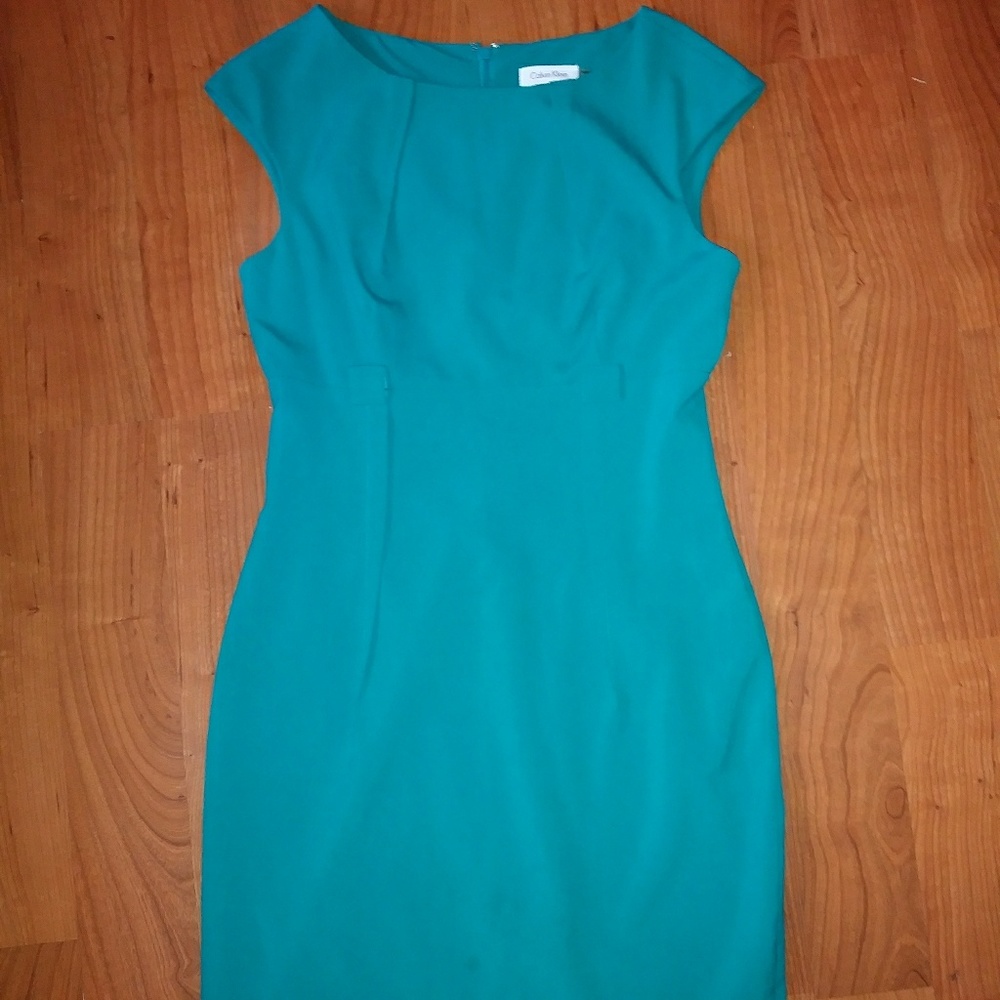 Turquoise Calvin Klein Dress